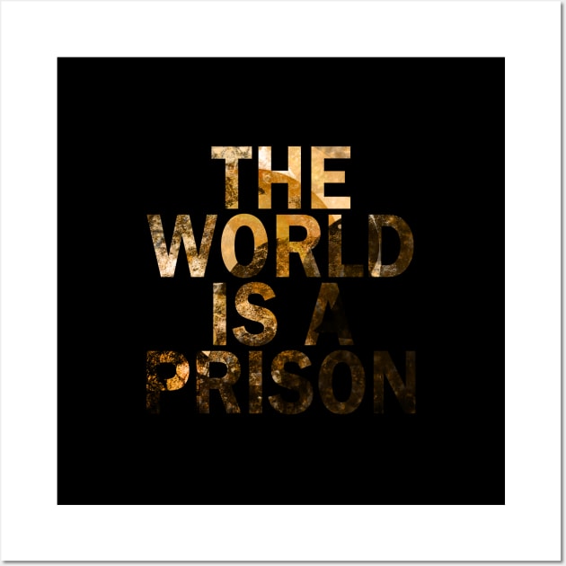 The World is a Prison (starlight) Wall Art by The Glass Pixel